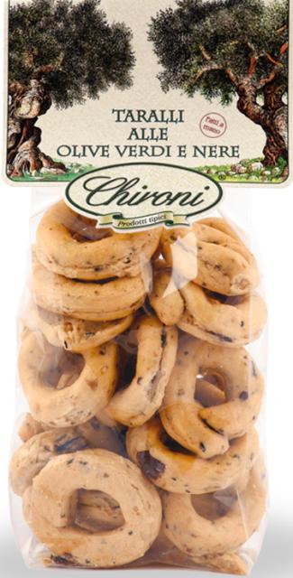 CHIRONI Taralli alle Olive Nere 200g