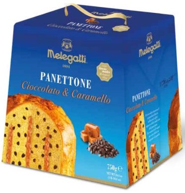 Melegatti Panettone Cioc/Caramello 750g