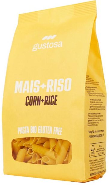 GUSTOSA Penne Rigate "Mais & Reis" 340g