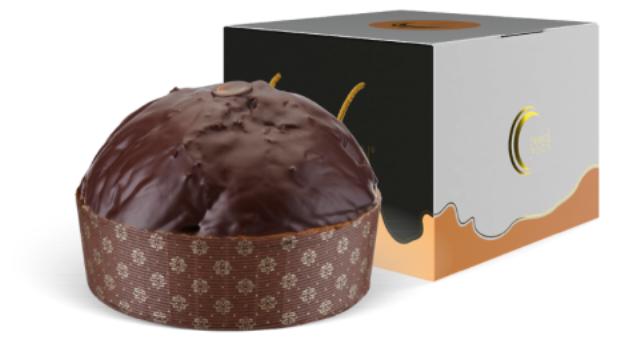 O.Moon Panettone glassato nero 1 Kg