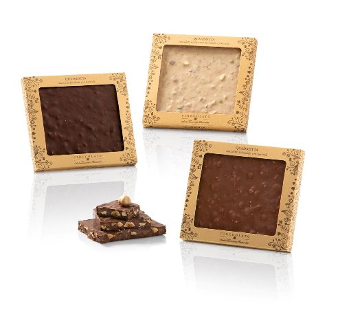 Quadrotta Gianduja e Nocciole 170g